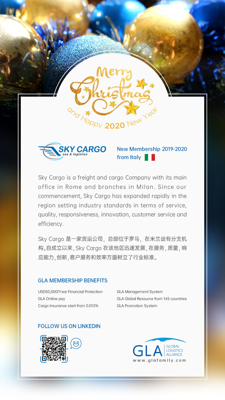 GLA New Membership — Sky Cargo from Italy